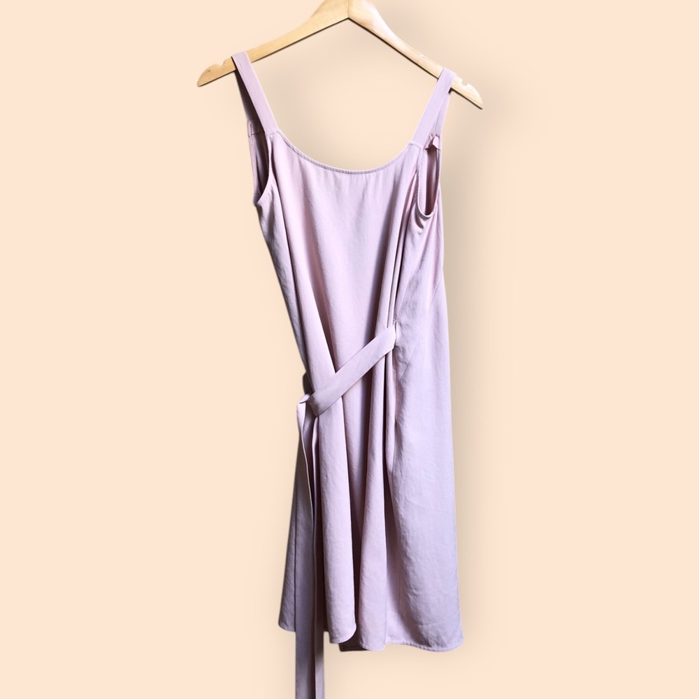Everlane Women’s Pink Japanese Go Weave Tank MIDI Wrap Dress Pastel Women’s 2 - Picture 12 of 16